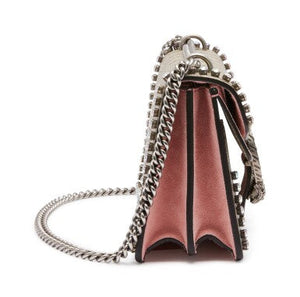 Gucci
Pink Dionysus Shoulder Bag in GG Supreme Coated Canvas with Gunmetal Hardware, 2015