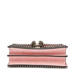 Gucci
Pink Dionysus Shoulder Bag in GG Supreme Coated Canvas with Gunmetal Hardware, 2015