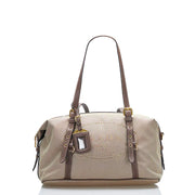Prada Prada Logo Jacquard Bauletto Bag