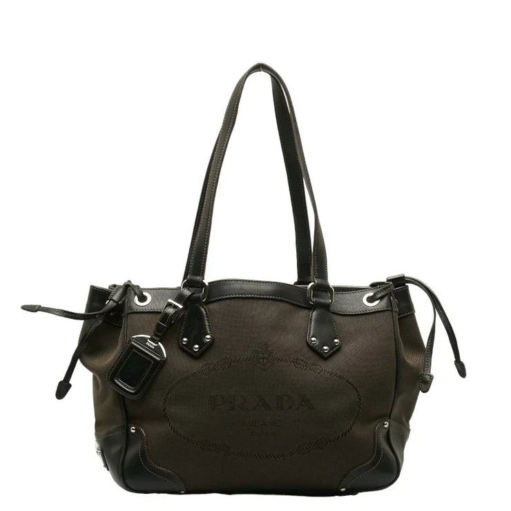 Prada Canapa Logo Shoulder Bag
