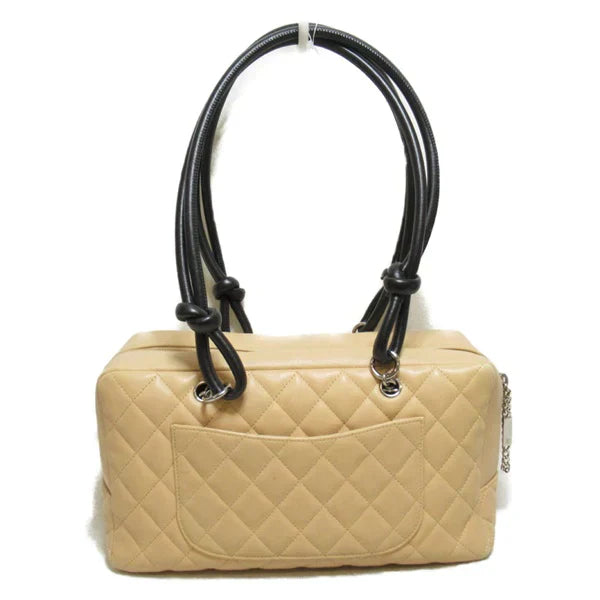 Chanel Cambon Quilted Leather Bowling Bag