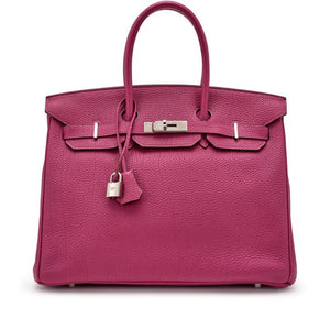 Hermès
Tosca Clemence Birkin 35 Palladium Hardware, 2011