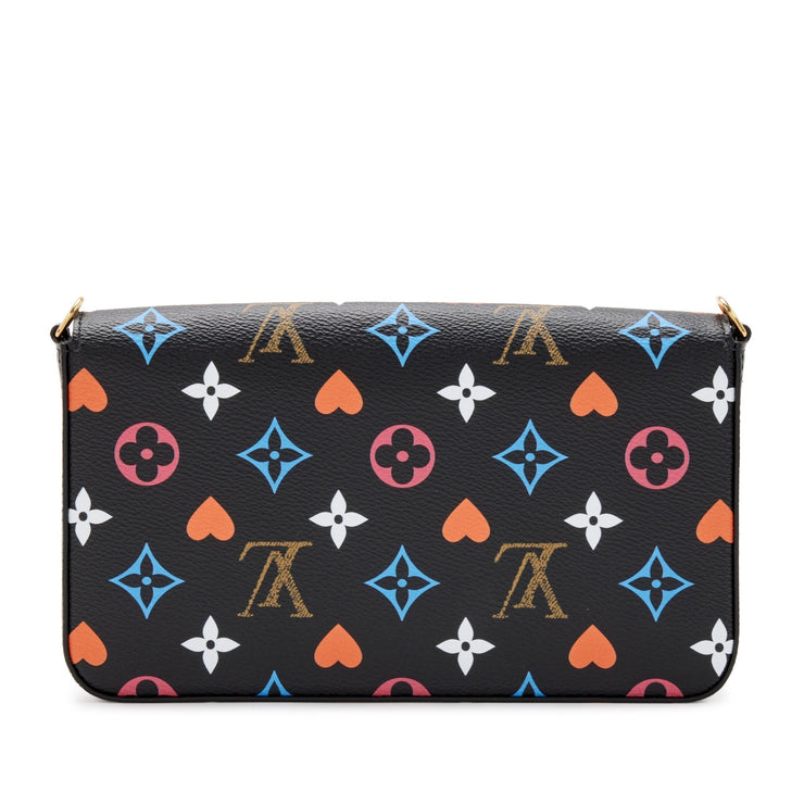 Louis Vuitton
Black Multicolor Monogram Coated Canvas Game On Félicie Pochette Gold Hardware, 2020