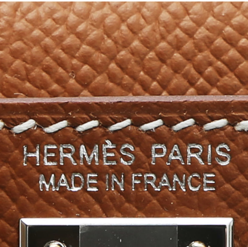 Borsa Hermès Kelly 20 cm in pelle Epsom gold