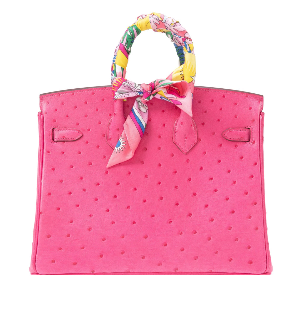 Hermès
Rose Tyrien Ostrich Birkin 25 Palladium Hardware, 2019