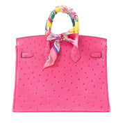 Hermès
Rose Tyrien Ostrich Birkin 25 Palladium Hardware, 2019