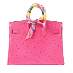 Hermès
Rose Tyrien Ostrich Birkin 25 Palladium Hardware, 2019