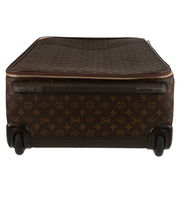 Valigia flessibile Louis Vuitton Pegase in tela monogram e pelle naturale