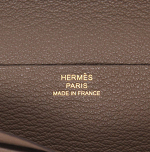 Portafogli Hermès Bearn in pelle etoupe