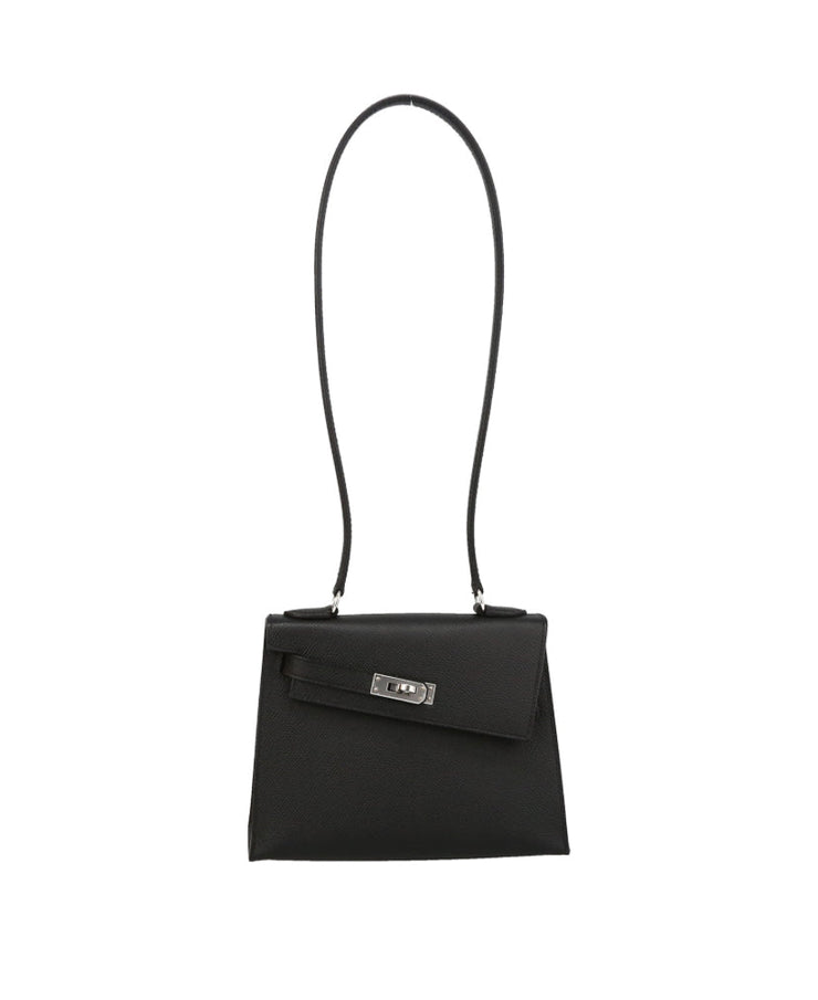 Borsa Hermès Kelly 20 cm in pelle Epsom nera