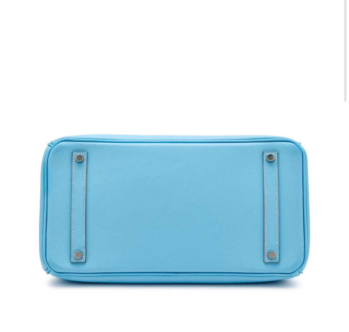 Hermès
Celeste Epsom and Bleu Mykonos Verso Candy Birkin 35 Palladium Hardware, 2011