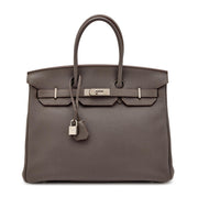 Hermès
Etain Togo Birkin 35 Palladium Hardware, 2014