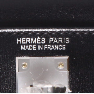 Borsa Hermès Kelly 20 cm in pelle box nera