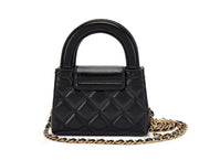 Chanel
Black Quilted Aged Calfskin Mini Nano Kelly Bag Brushed Gold Hardware, 2024