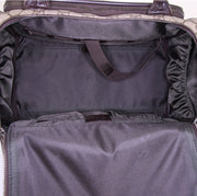 Borsa da viaggio Gucci piccola in tela monogram beige e pelle marrone