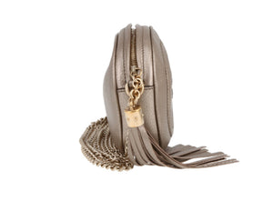 Borsa a tracolla Gucci Blondie in pelle dorata