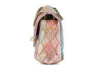 Chanel
Rainbow Metallic Quilted Aged Calfskin Reissue 2.55 224 Single Flap Gold Hardware, 2020