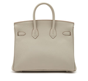 Birkin 25 cm Gris Perle