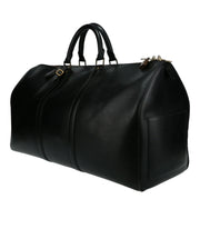 Borsa da viaggio Louis Vuitton Keepall 50 in pelle Epi nera