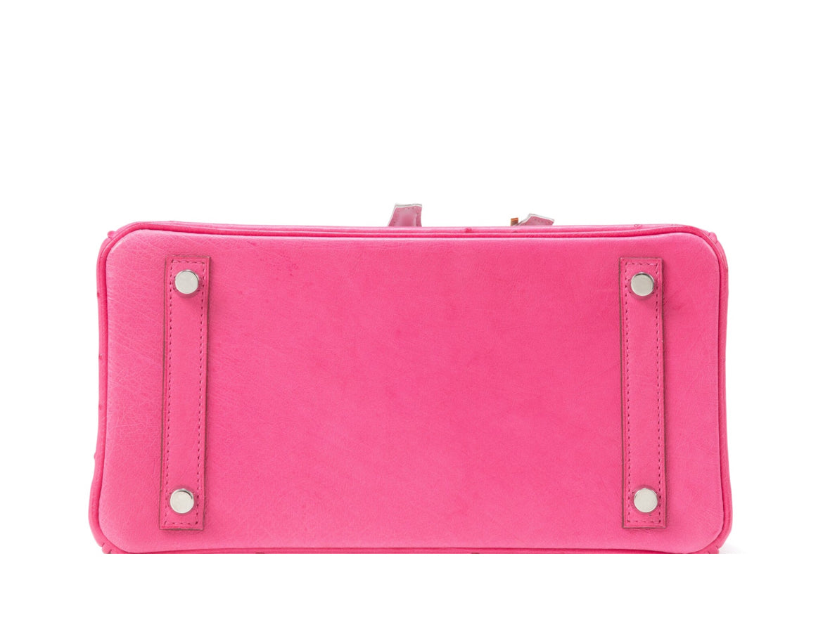 Hermès
Rose Tyrien Ostrich Birkin 25 Palladium Hardware, 2019