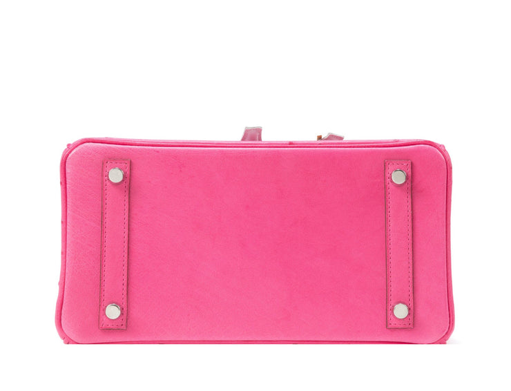 Hermès
Rose Tyrien Ostrich Birkin 25 Palladium Hardware, 2019
