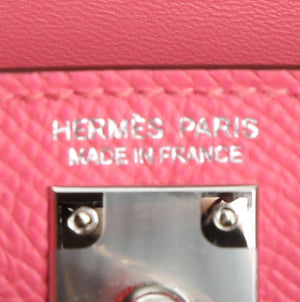 Borsa Hermès Kelly 20 cm in pelle Epsom rosa azalea