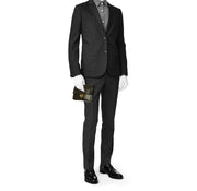 Pochette Hermès Jet in pelle box marrone