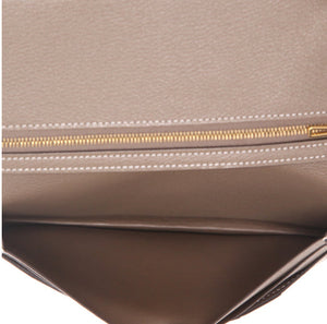 Portafogli Hermès Bearn in pelle etoupe