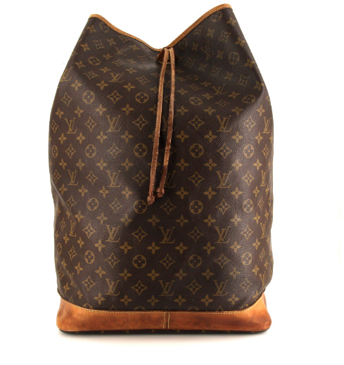 Borsa da viaggio Louis Vuitton Marin - Travel Bag in tela monogram marrone e pelle naturale