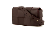 Pochette-cintura Bottega Veneta Cassette in pelle intrecciata plum