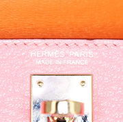 Borsa Hermès Kelly 20 cm in pelle Mysore Rose Confetti