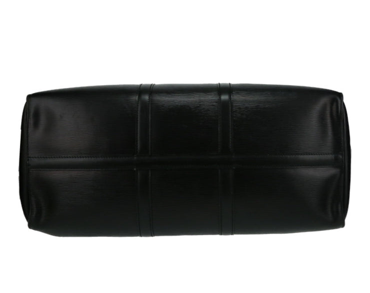 Borsa da viaggio Louis Vuitton Keepall 50 in pelle Epi nera