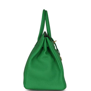 Hermes Birkin 35 Bambou Togo Gold Hardware