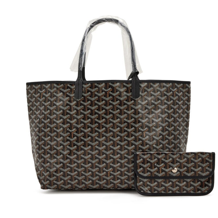 Goyard
Black Goyardine Canvas and Chevroches Calfskin Saint Louis PM Tote, 2023