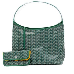 Goyard
Green Goyardine Canvas and Chevroches Calfskin Boheme Hobo Bag