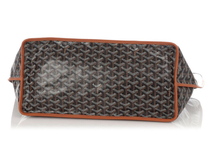 Goyard
Black and Tan Chevroches Calfskin and Goyardine Canvas Anjou GM Tote