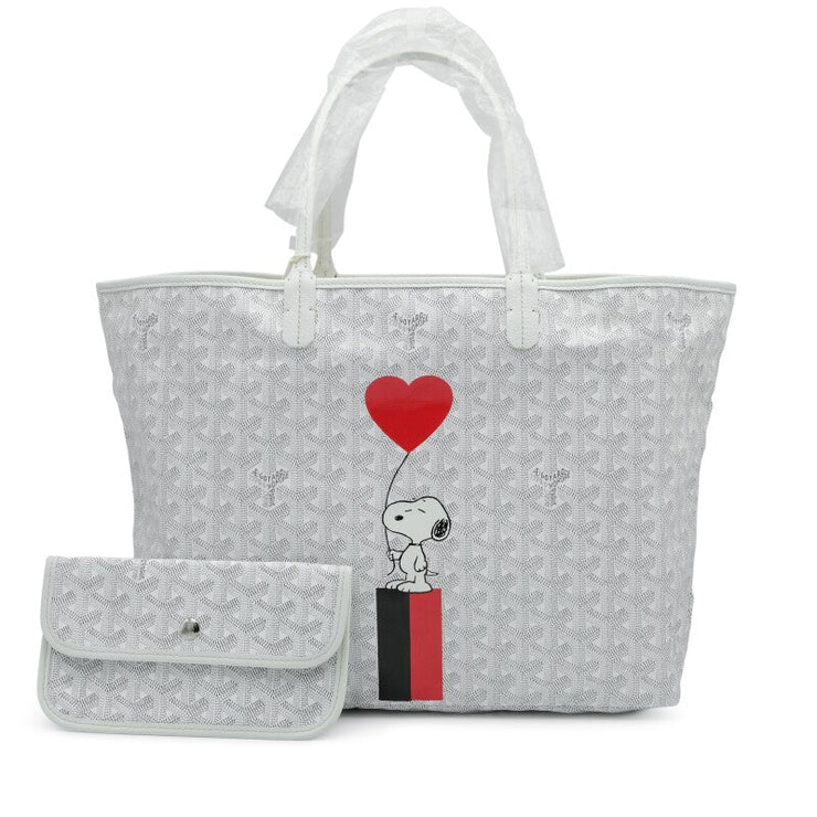 Goyard
White Goyardine Canvas and Chevroches Calfskin Saint Louis PM Tote