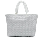Goyard
White Goyardine Canvas and Chevroches Calfskin Saint Louis PM Tote