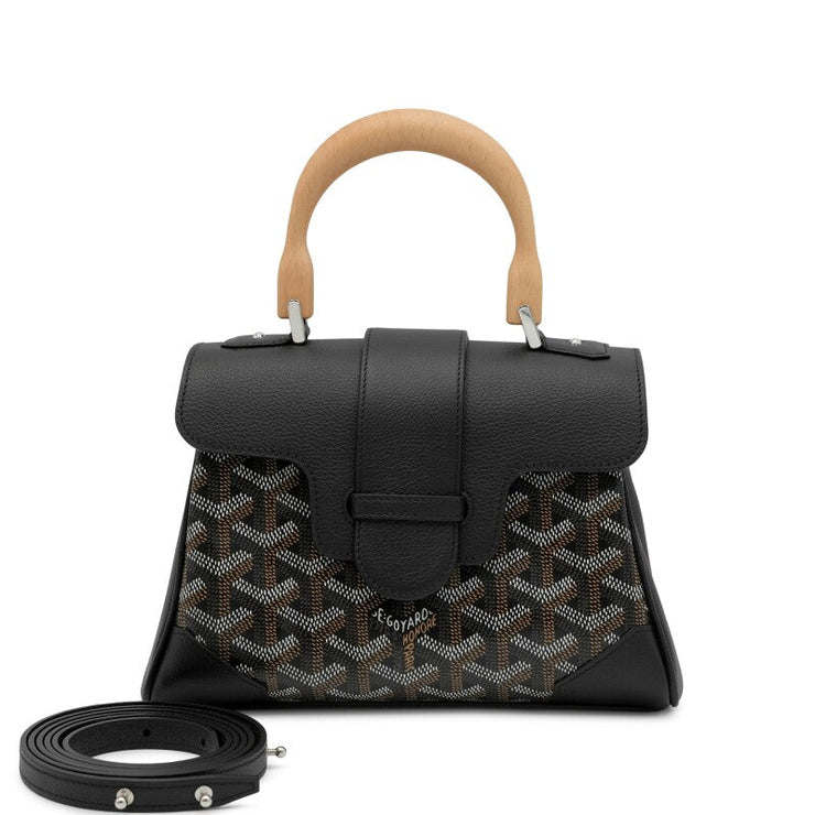 Goyard
Black Goyardine Canvas and Chevroches Calfskin Saïgon Souple Mini Bag