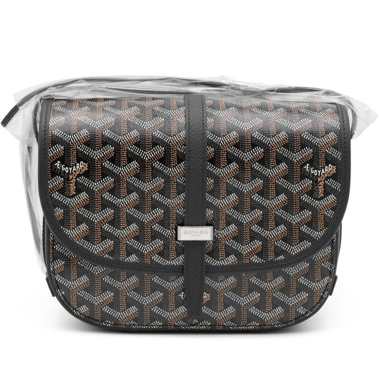 Goyard
Black Goyardine Canvas and Chevroches Calfskin Belvedere PM Bag