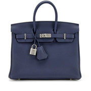 Hermès
Bleu Nuit Birkin 25 Palladium Hardware, 2021