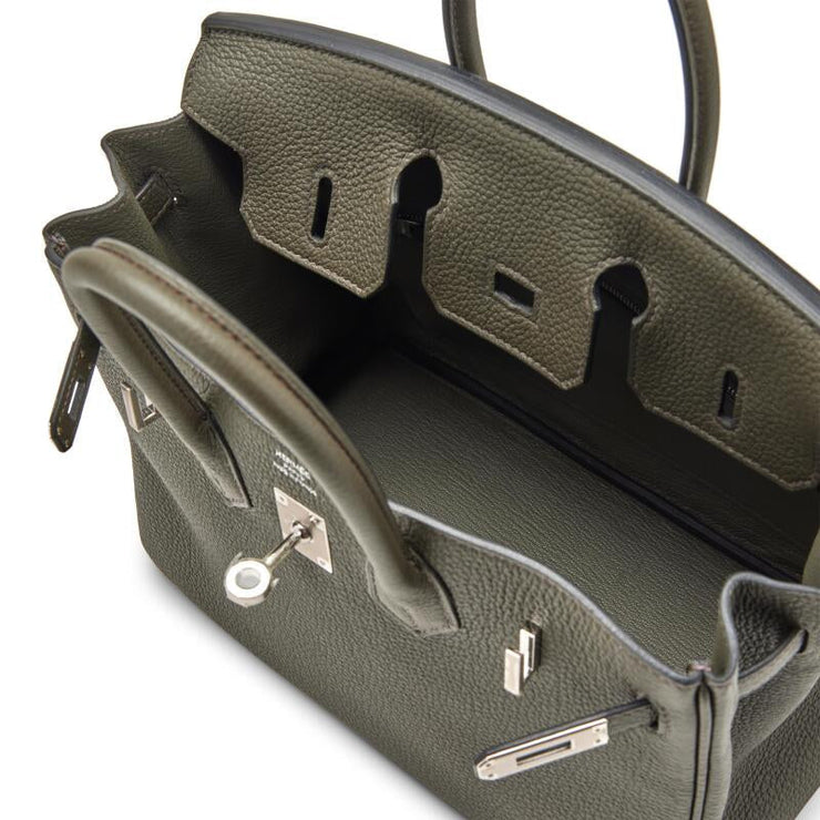 Hermès
Vert Gris Togo Birkin 25 Palladium Hardware, 2022