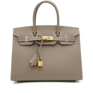 Hermès
Etoupe Epsom Birkin 30 Sellier Gold Hardware, 2023