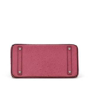 Hermès
Fuchsia and Black Ostrich HSS Birkin 30 Palladium Hardware, 2011