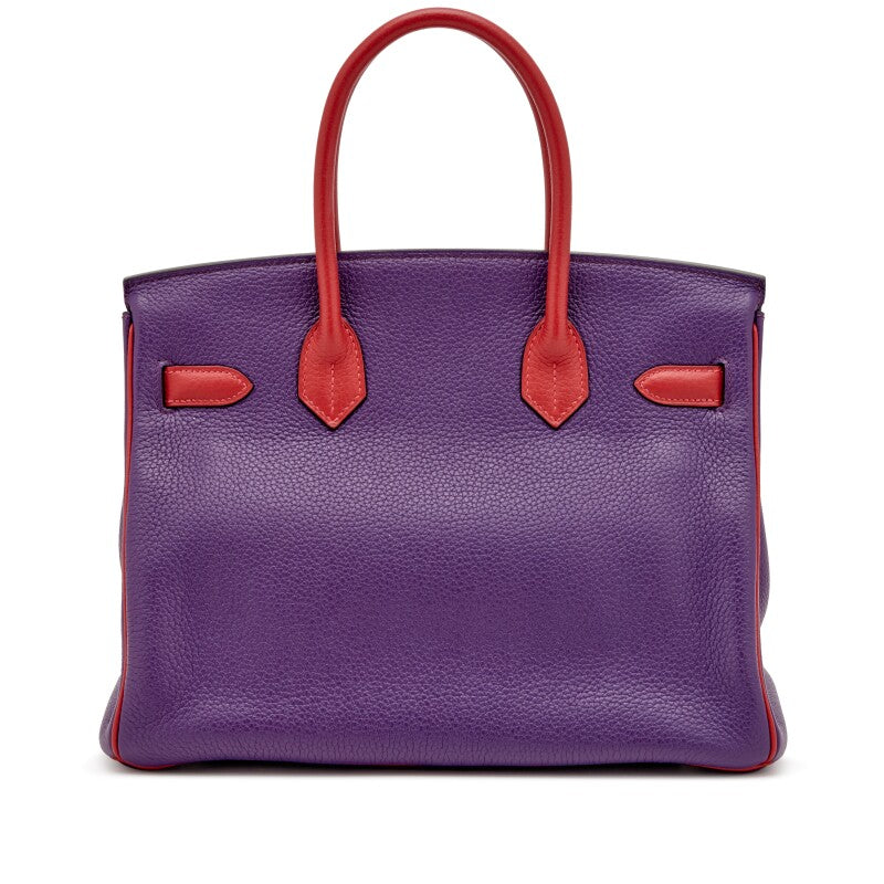 Hermès
Anemone and Rouge Casaque Clémence Birkin 30 Palladium Hardware, 2013