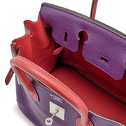 Hermès
Anemone and Rouge Casaque Clémence Birkin 30 Palladium Hardware, 2013