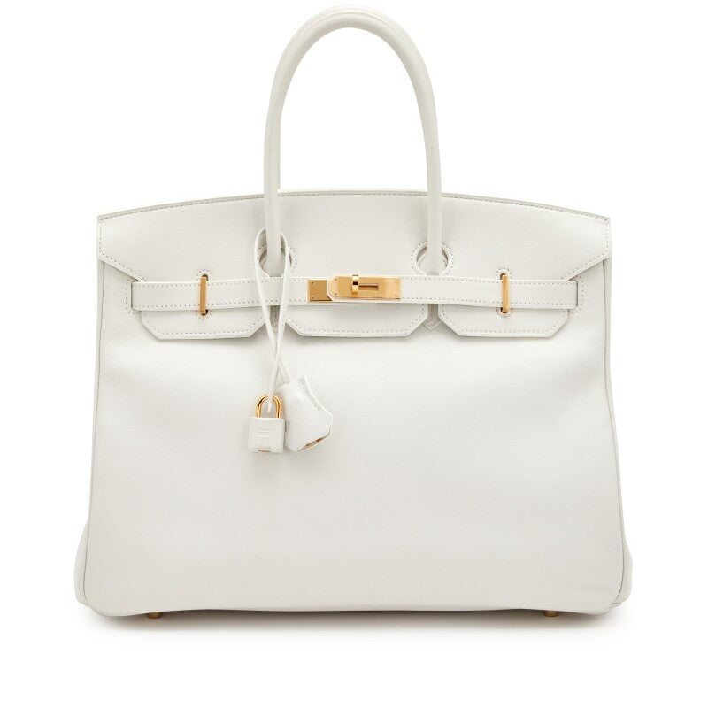 Hermès
White Swift Birkin 35 Gold Hardware, 2010