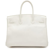 Hermès
White Swift Birkin 35 Gold Hardware, 2010
