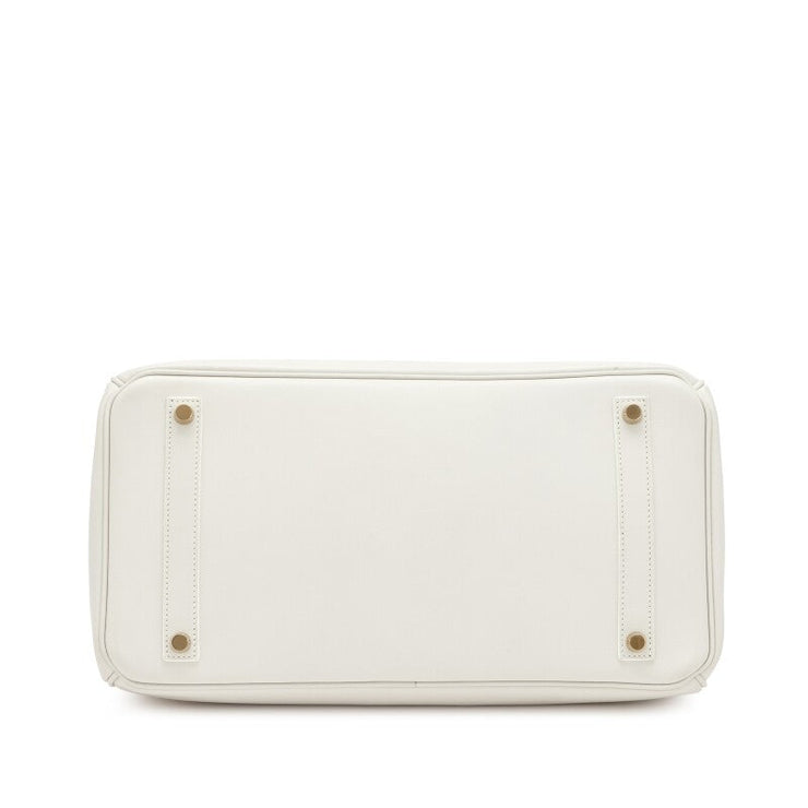 Hermès
White Swift Birkin 35 Gold Hardware, 2010