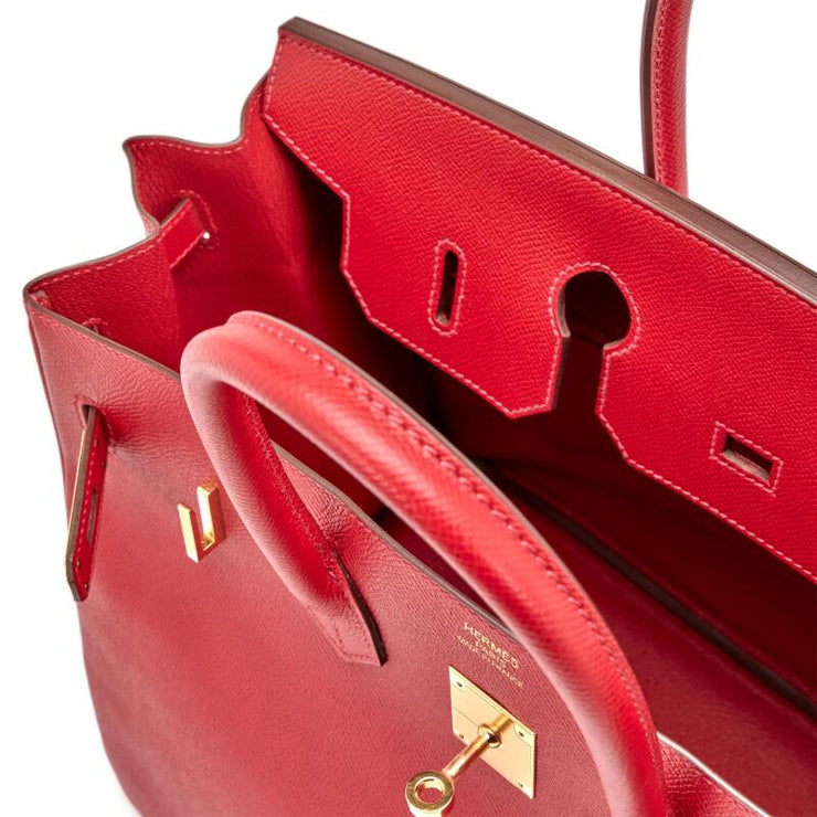 Hermès
Rouge Piment Epsom Birkin 35 Gold Hardware, 2019